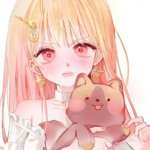 甜甜哒女孩子头像捏一捏可爱的脸蛋 画师twi:pwiny