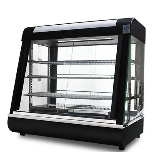 乐创lecon电热保温柜12米商用展示柜熟食蛋挞展示