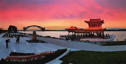 太原汾河景区 波光漾处起欢歌