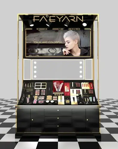 刷一些彩妆背柜展柜立体柜3d效果图|三维|其他三维|鱼尾红 - 原创作品