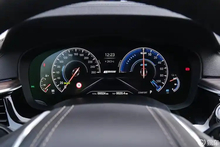 【宝马5系 插电混动2019款530le 先锋版仪表盘汽车图片-汽车图片大全