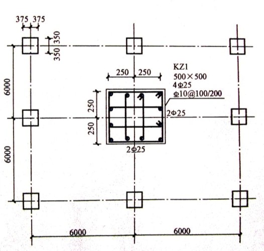 现浇框架柱钢筋下料计算