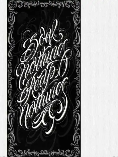 很高兴大家喜欢这幅花体字壁纸