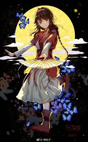 乐正绫# #寄明月#呜呜啊晚了的中秋贺图. 来自-果酱子- - 微博