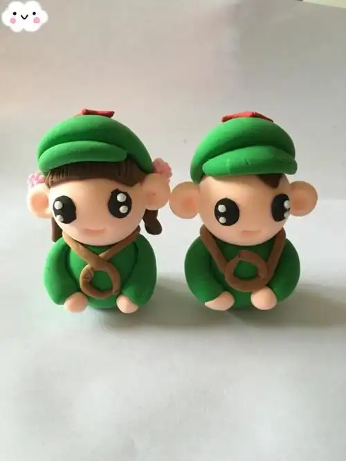 情侣人偶的彩泥橡皮泥制作教程图解_彩泥橡皮泥_手工制作大全_中国