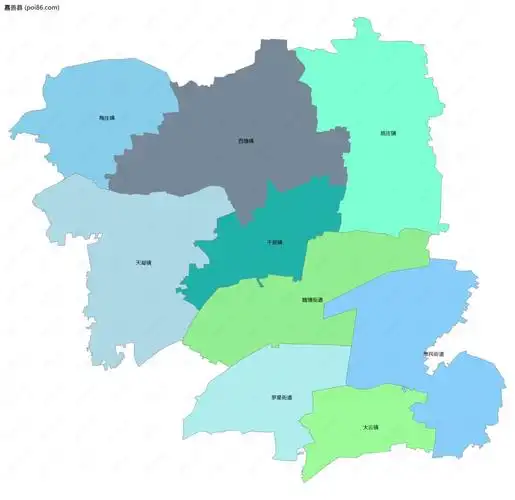 嘉善县边界地图