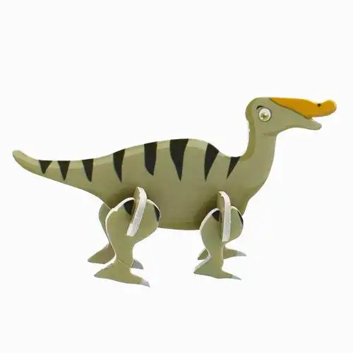 儿童纸质3d立体拼图可爱卡通恐龙造型模型立体小拼图玩具礼品赠品