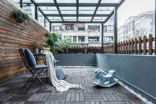 145㎡现代台式风露台装修效果图