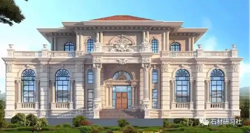 顶级独栋石材别墅效果图鉴赏