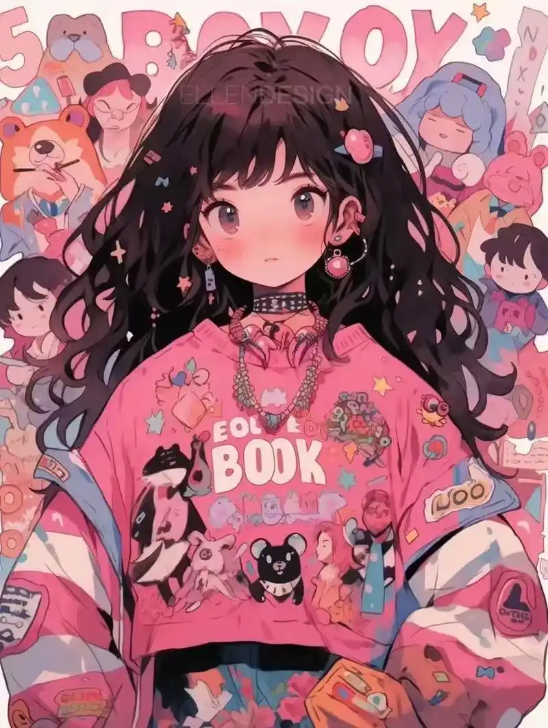 多巴胺女孩 #原创绘画 #漫画女孩 #好看的动漫头像 #治愈 - 抖音