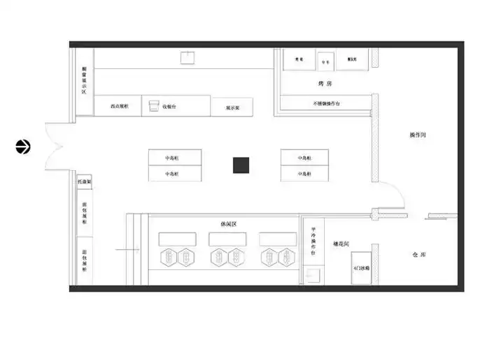标签:蛋糕店现代风格 设计理念:面包店设计