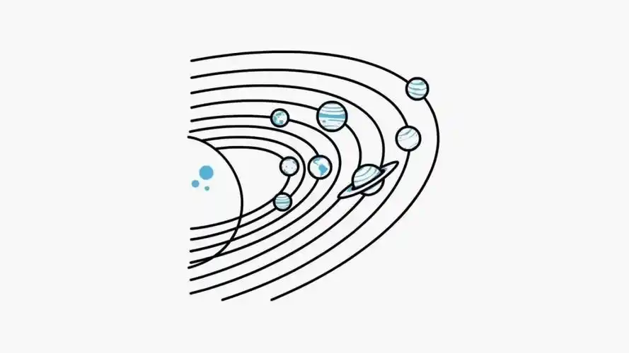 简笔画大全 银河系