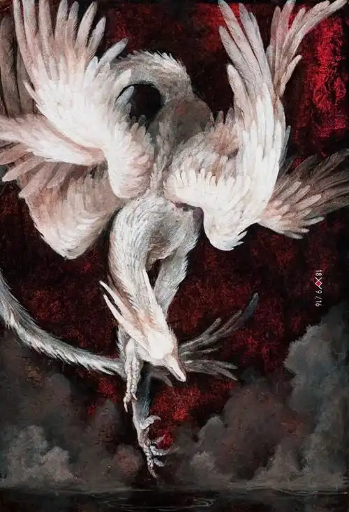 冷水湖的白色龙