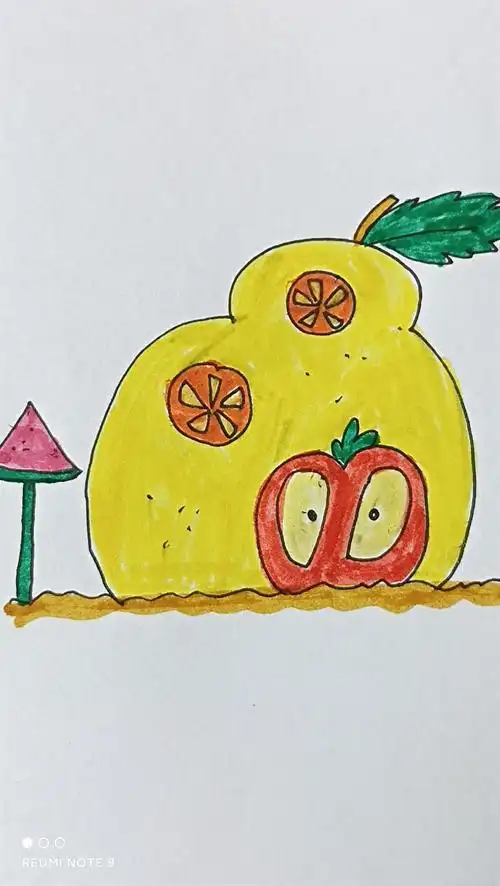 水果房子简笔画