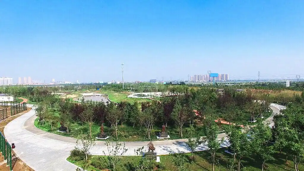 咸阳有个"城市氧吧",叫两寺渡公园