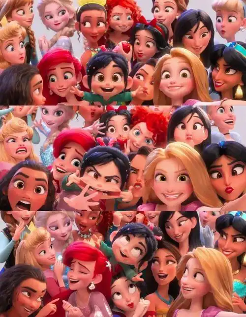 迪士尼所有公主大集合