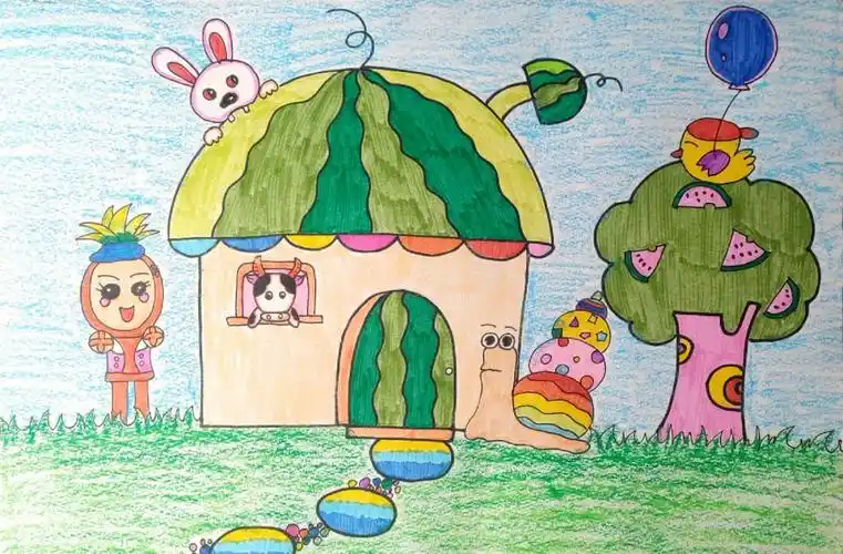 儿童画  #每天一幅画  #西瓜