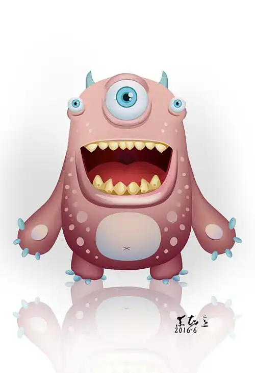 小怪物练习|插画|创作习作|赤云气 - 原创作品 - 站酷 (zcool)