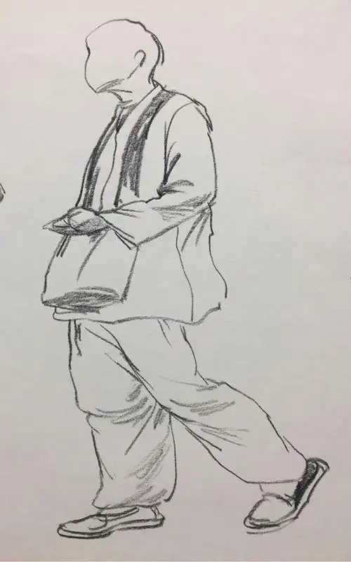 三分钟速写站姿(三)