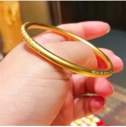 订实心百福黄金手镯30克至100克【图片 价格
