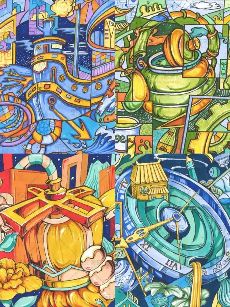 视觉传达·彩色装饰画|作品合集分享99 视觉传达·彩色装饰画|作品