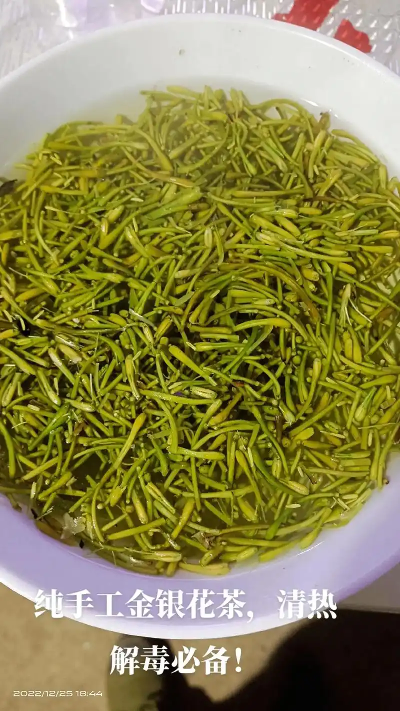 纯手工金银花茶清热解毒必备
