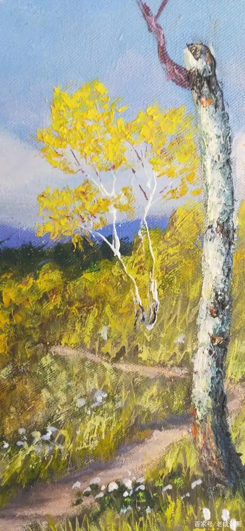 朝鲜油画:《雨过天晴》,李宗成,尺寸:73/59厘米,2010年创作