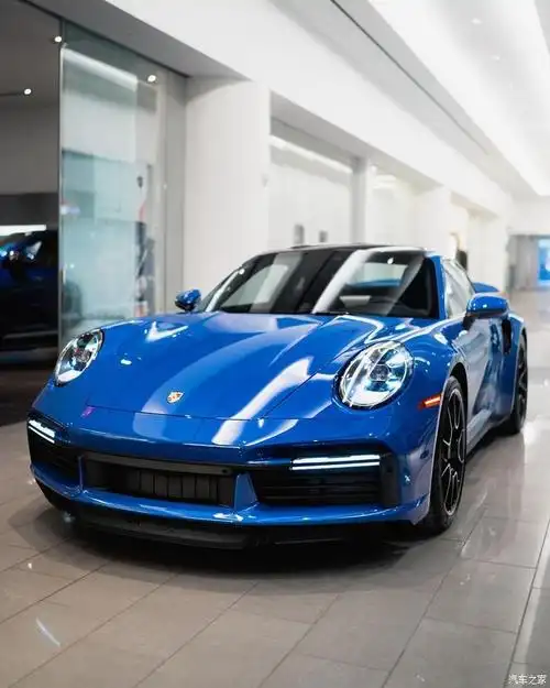 【图】蓝色的保porsche 911 (992) turbo s_保时捷911论坛_汽车之家