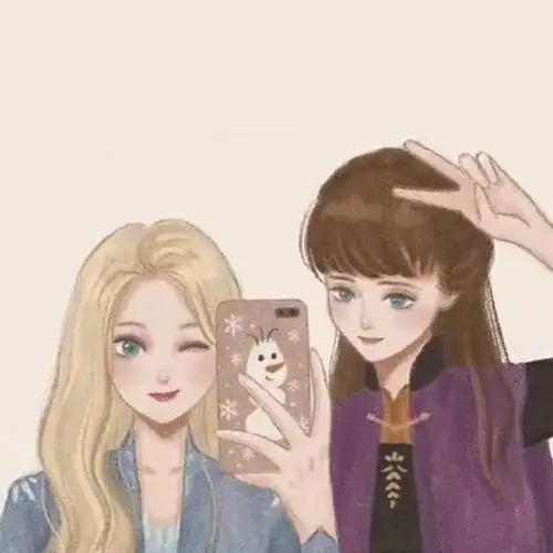 迪士尼公主闺蜜头像