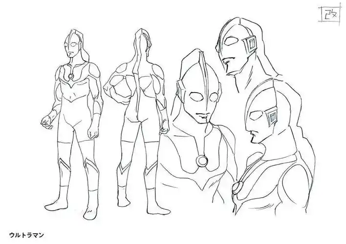 奥特曼兄弟动画手绘人设原画集!