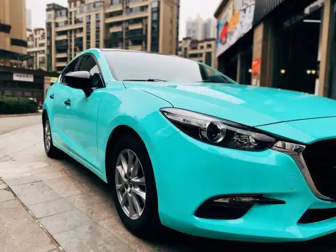 mazda3昂克赛拉改色分享丨高亮tiffany蓝