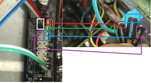 电脑主机电源线肿么接