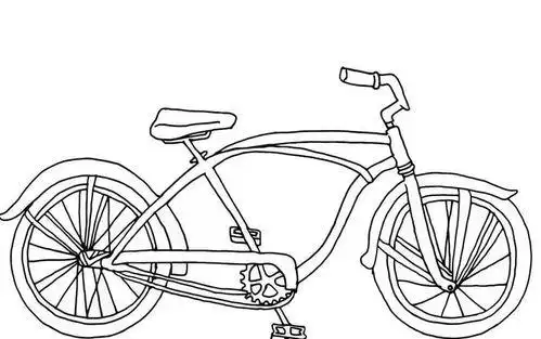 自行车的简笔画自行车的简笔画简单漂亮