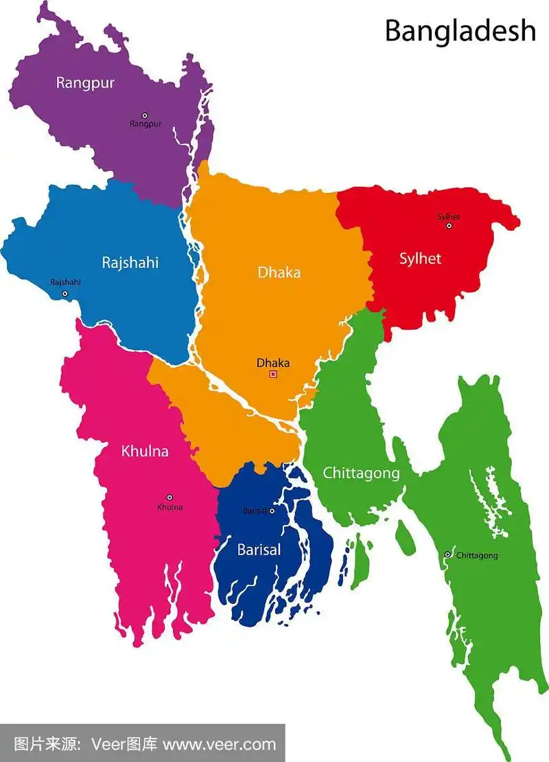 孟加拉国地图
