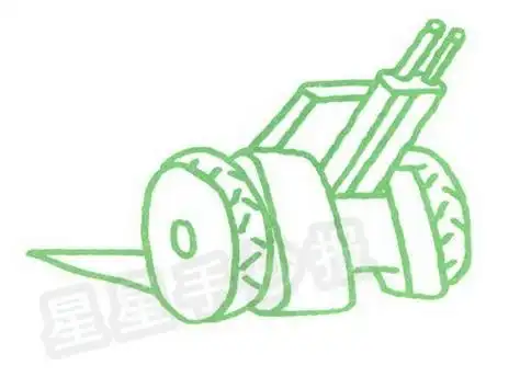 飞机大炮枪的简笔画