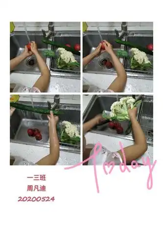 【劳动最光荣】育红小学一年级家本课程——我会洗菜