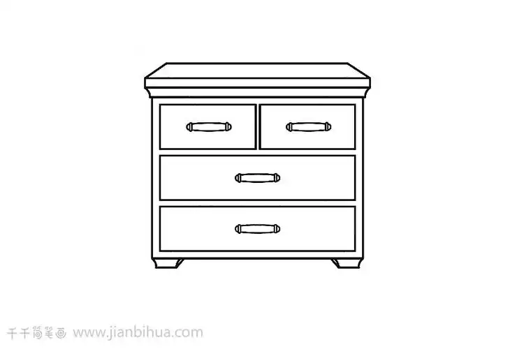 柜子简笔画教程
