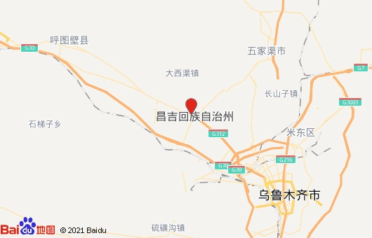 昌吉回族自治州地图