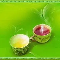 共饮一杯清茶卡通头像 一起喝一杯清茶的头像_微信头像图片大全
