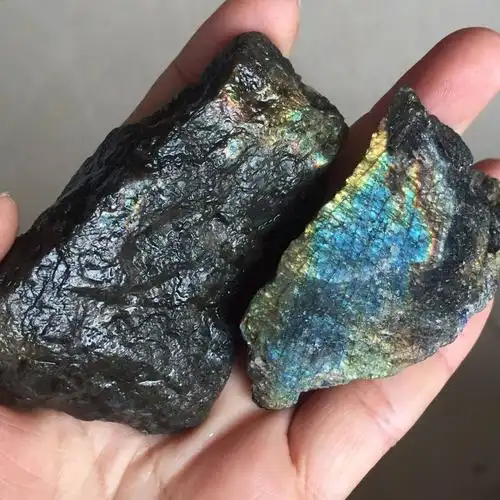 ドライト 139g /2个 マダガスカル产 パワーストーン 天然石 曹灰长石