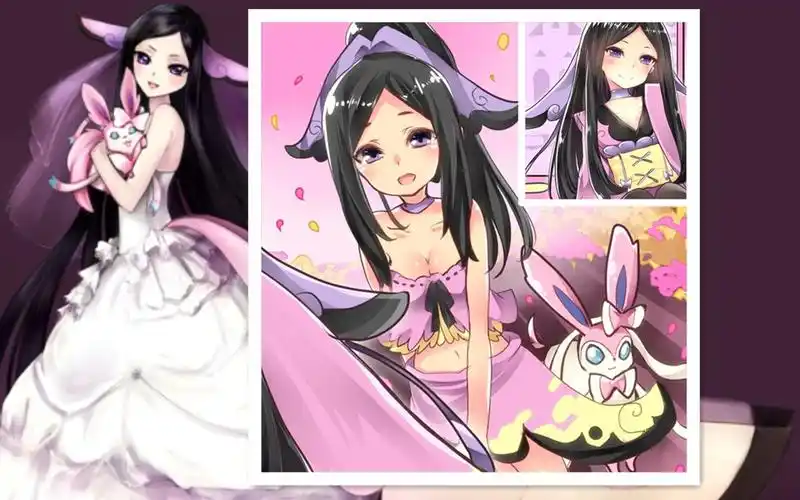 宝可梦 玛绣 同人合集 身上穿的蝴蝶般的衣服有15公斤重,价值等同于