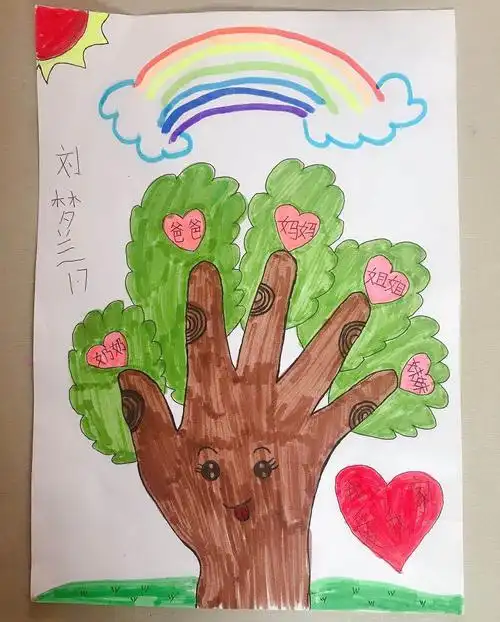 我爱我家,共制家庭树——昌乐北大公学学校一年级开展德育课程活动