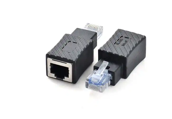 rj45网线转接头公对母延长五类六类rj45公对母网络宽带连接插头