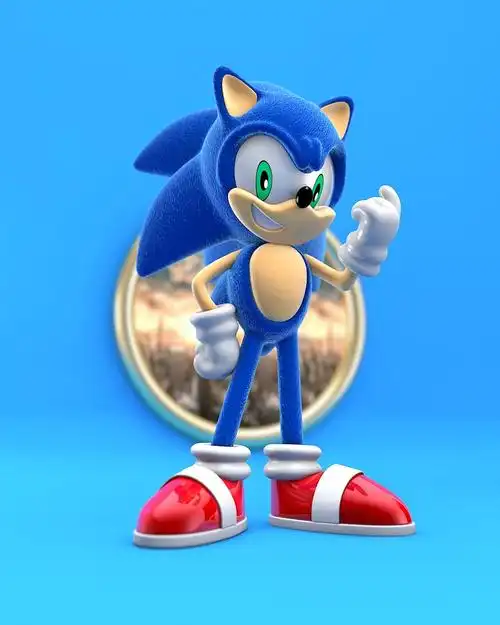 索尼克动漫人物建模练习