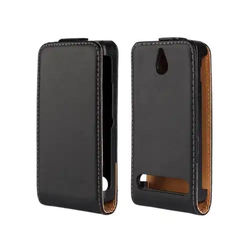 索尼xperia e1手机套 平纹真皮上下开 手机保护壳 韩版真皮皮套
