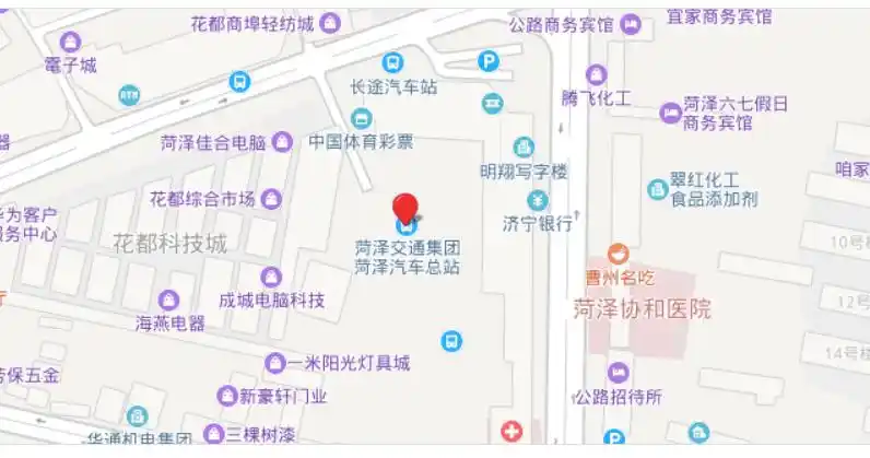 山东省菏泽市牡丹区菏泽总站喷绘广告位