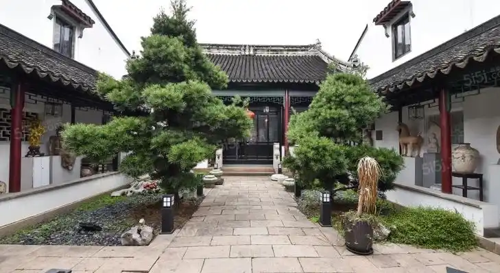 苏式园林古建,四进院大院子,占地947.8平,真正的古典景观