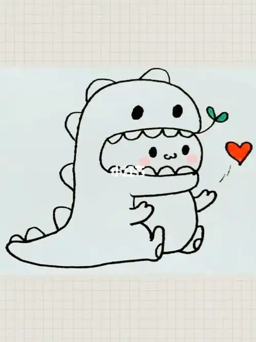 简笔画画可爱的小龙_简笔画_简笔画教程_知识_艺术