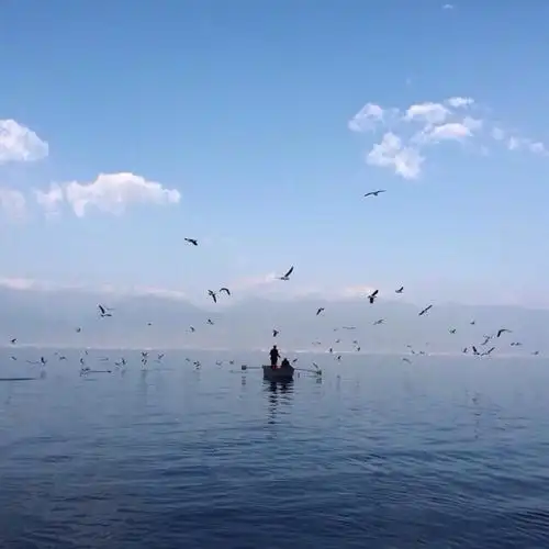 女生头像 蓝色 大海 天空 壁纸@zhang爱人
