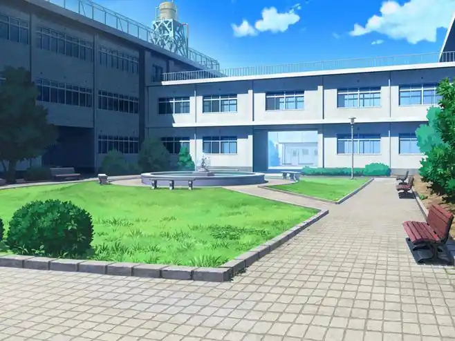 フリー素材背景学校中庭彩雅介の漫画pixiv